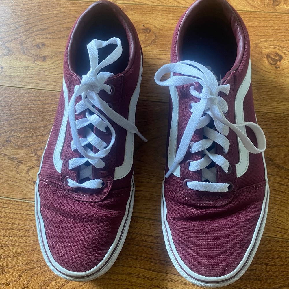 VANS shoes VANS OFF THE WALL Classic Canvas Burgundy women 8.5